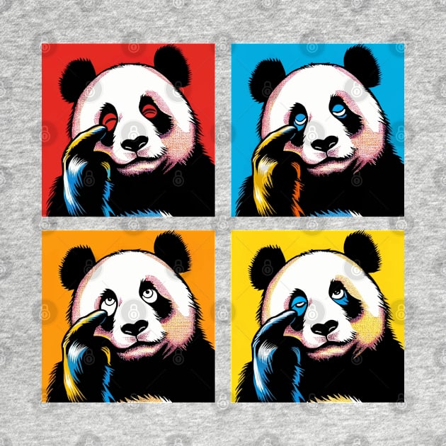 Pop Mocking Panda - Funny Panda Art by PawPopArt